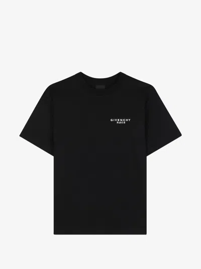 Givenchy Kids Boys Cotton Crew Neck T-shirt With Chest And Back Logo In Black