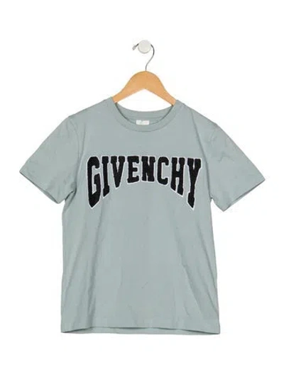 Pre-owned Givenchy Kids Boys' Cotton Short-sleeve Shirt In Blue