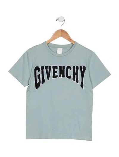 Pre-owned Givenchy Kids Boys' Embroidered T-shirt In Green