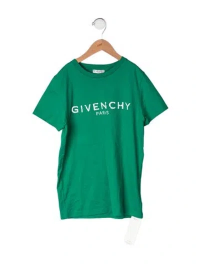 Pre-owned Givenchy Kids Boys' Logo Shirt In Green