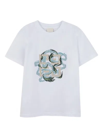 GIVENCHY GIVENCHY KIDS BOYS' SHORT SLEEVE DRAGON PRINT TEE