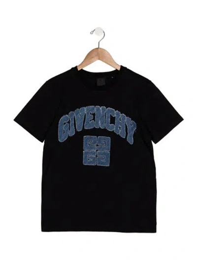 Pre-owned Givenchy Kids' Boys' Solid Short Sleeve T-shirt In Black