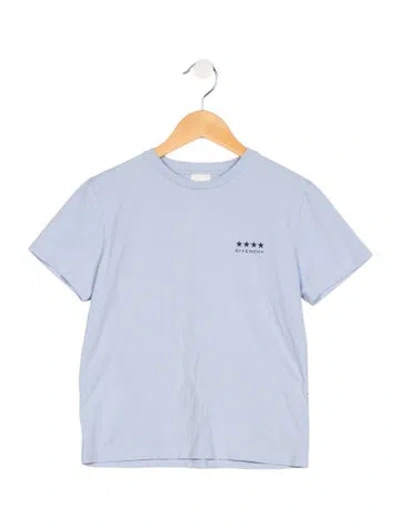 Pre-owned Givenchy Kids' Boys' Solid Short Sleeve T-shirt In Blue