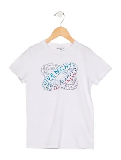 Pre-owned Givenchy Kids' Boys' Solid Short Sleeve T-shirt In White