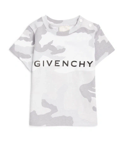 Givenchy Kids Camouflage Logo T-shirt (2-3 Years) In Grey
