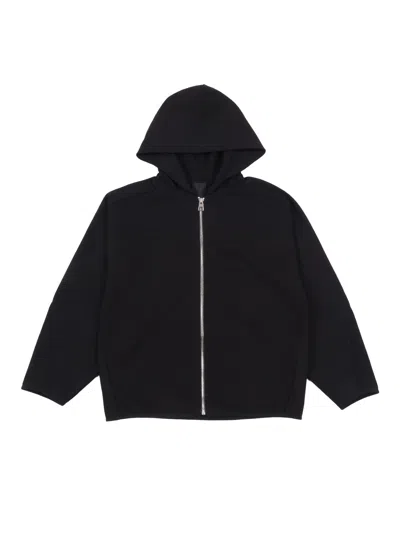 Givenchy Kids Cardigan Con Cappuccio In Black