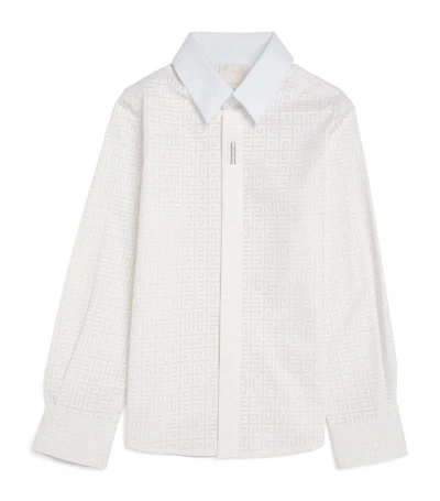 Givenchy Kids' Cotton 4g Print Shirt (4-12+ Years) In White