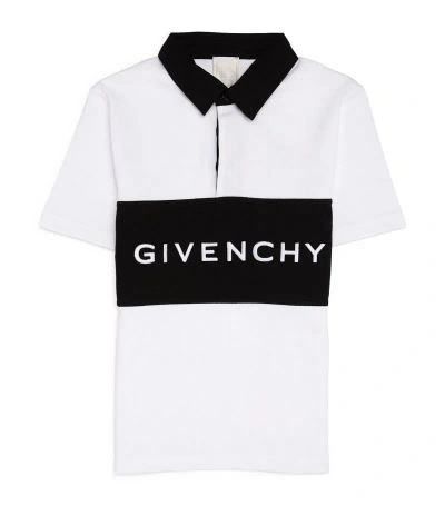 Givenchy Kids Cotton Logo Polo Shirt (4-12+ Years) In White