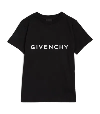 Givenchy Boys Black Kids Logo-print Short-sleeve Cotton-jersey T-shirt 4-12 Years