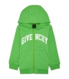 GIVENCHY KIDS CURVED-LOGO ZIPPED HOODIE (4-12+ YEARS)