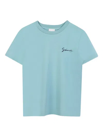 Givenchy Kids Dragon Print Tee - Short Sleeve - Mini Size In Blue