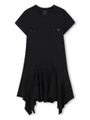 Givenchy Girl's Logo-print Flounce Dress