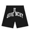 Givenchy Kids Elasticated Drawstring Swim Trunks In Black