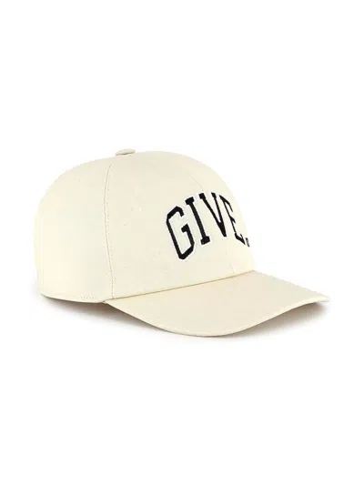 Givenchy Kids Embroidered Logo Adjustable Strap Hat For Boys In White