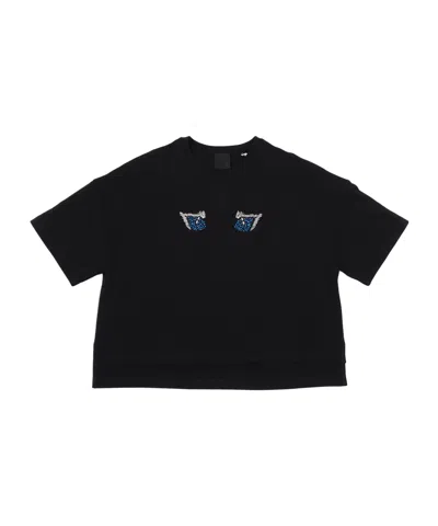 Givenchy Kids Eye Motif Crewneck T-shirt In Black