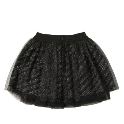 Givenchy Kids G Chain Motif Tulle Skirt In Black