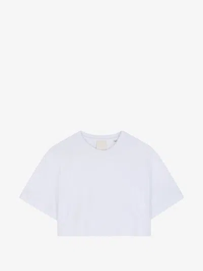 Givenchy Kids Girl's Mini Tone-on-tone Embroidered Logo Cotton Short-sleeve T-shirt In White