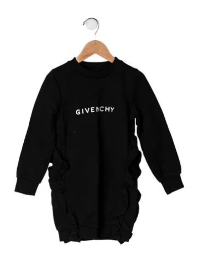 Pre-owned Givenchy Kids Girls' Logo Sweater In Black