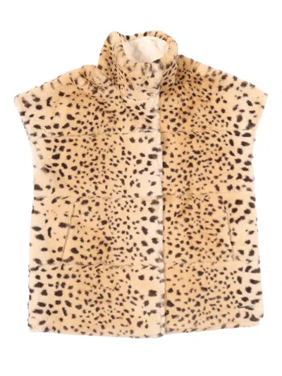 Givenchy Kids Giubbotto Senza Maniche In Brown