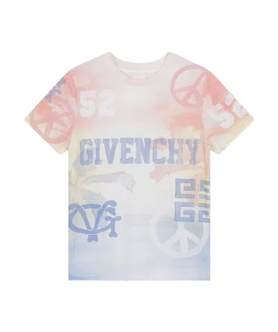 Givenchy Kids Graphic-printed Crewneck T-shirt In White