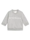 Givenchy Logo-print Mélange-effect Sweatshirt In Grey