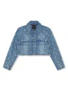 Givenchy 4g-print Denim Jacket In Blue