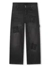 Givenchy Branded-pattern Straight-leg Stretch-denim Jeans 6-12 Y