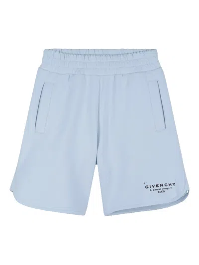 Givenchy Kids Kids' Aesthetic Waist Shorts With Pockets In Blue