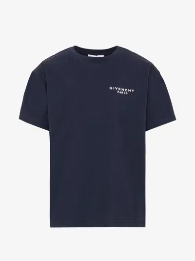 Givenchy Kids Kids Logo Cotton T-shirt In Blue