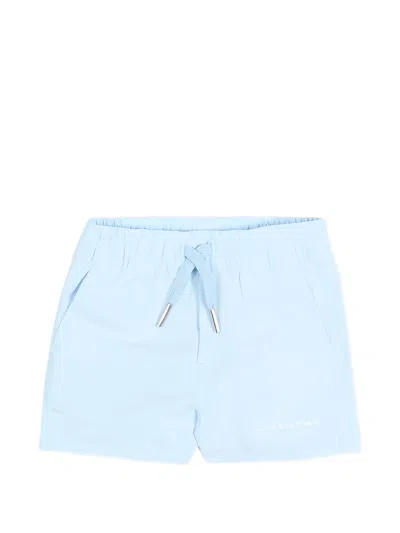 Givenchy Kids Kids Mini Mesh Lined Joggers With Drawstring In Clear Blue