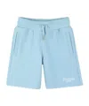 Givenchy Kids Logo Embroidered Drawstring Shorts In Blue