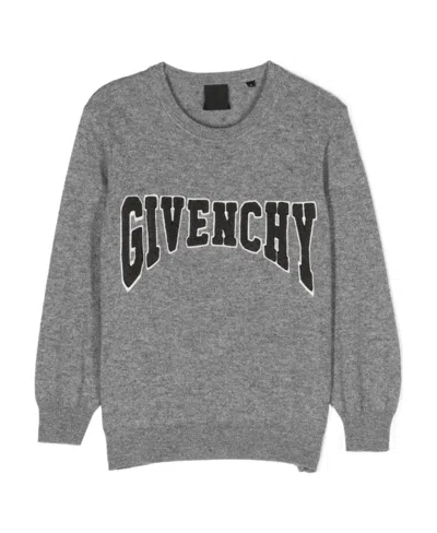 GIVENCHY GIVENCHY KIDS LOGO PATCH KNITTED JUMPER