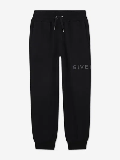 Givenchy Kids Logo Print Joggers In Black