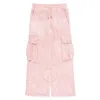 Givenchy Kids Logo-printed Drawstring Cotton Trousers In Pink