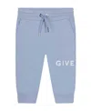 Givenchy Kids Logo Printed Drawstring Pants In Blue