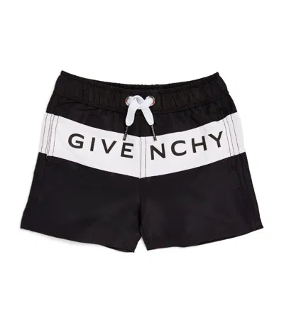 Givenchy Kids Logo Swim Shorts (2-3 Years) In Black