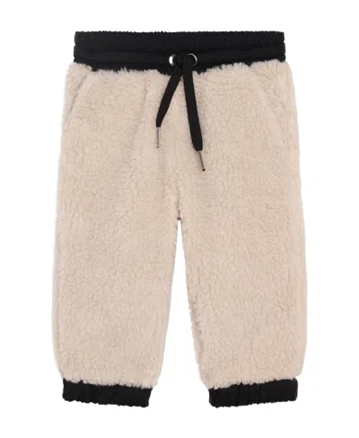 Givenchy Kids Logo-embroidered Drawstring Fleece Track Pants In Neutral