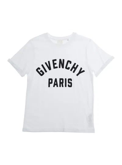 Givenchy Kids Logo-embroidered T-shirt In White