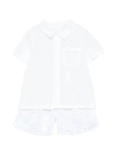 Givenchy Kids Mini Boy's Shirt And Shorts Set In White