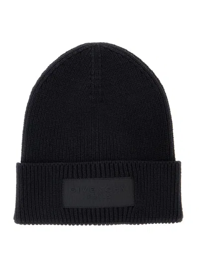 Givenchy Kids Mini Cotton & Cashmere Hat For Baby Boys In Black