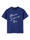 Givenchy Kids Mini Embroidered Logo T-shirt For Boys In Blue