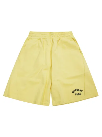 Givenchy Kids Mini Shorts In Giallo