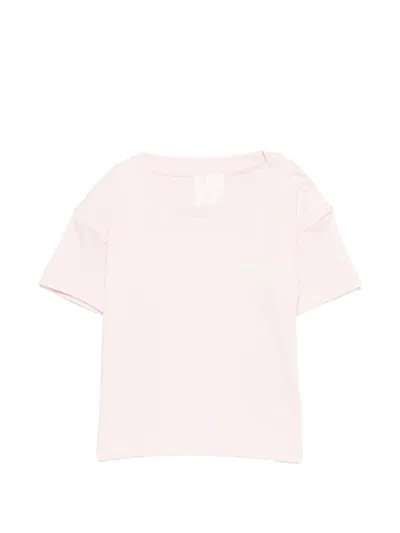 Givenchy Kids Mini Snap Button T-shirt With Stamp Print For Kids In Pink