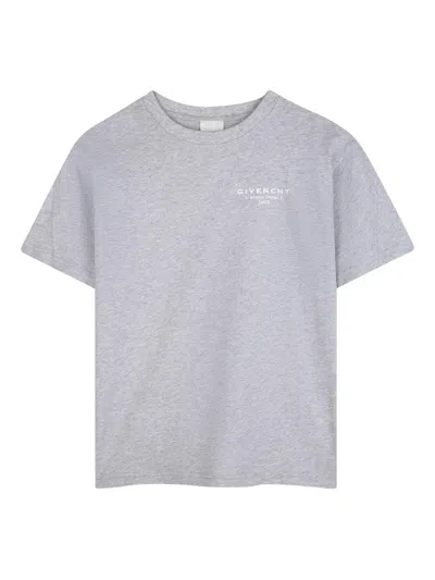 Givenchy Kids Mini Stamped Graphic Tee For Boys In Grey