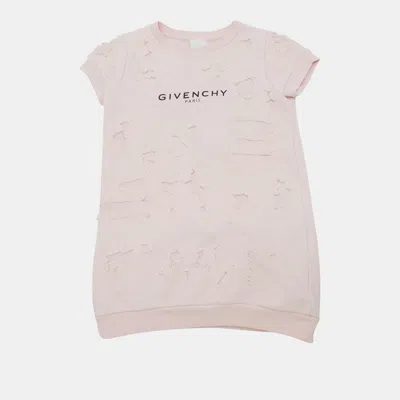 Pre-owned Givenchy Kids Pink Distressed Top 6yrs