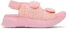 GIVENCHY KIDS PINK MARSHMALLOW SANDALS