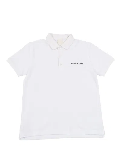 GIVENCHY GIVENCHY KIDS POLO MANICHE CORTE