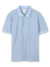 Givenchy Boy's 4g Embossed Terry Cloth Polo Shirt In Blue