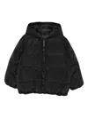 Givenchy Kids Quilted Hooded Jacket With Front Zip For Boys In Black
