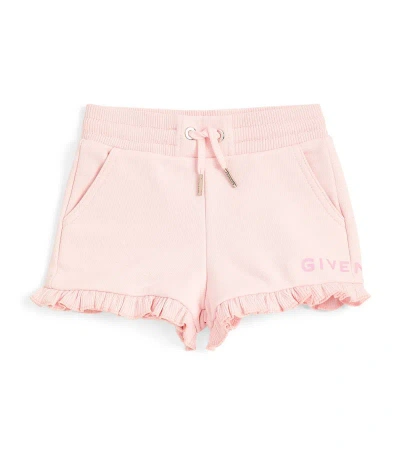 Givenchy Ruffle-hem Shorts (24-36 Months) In Pink